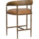 Zanatta 35 inch Tan Leather Counter Stool